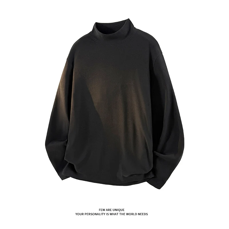 Unisex Oversize-Stehkragen-Sweatshirt mit Raglanärmeln und weichem Baumwollfleece Nord Taschen