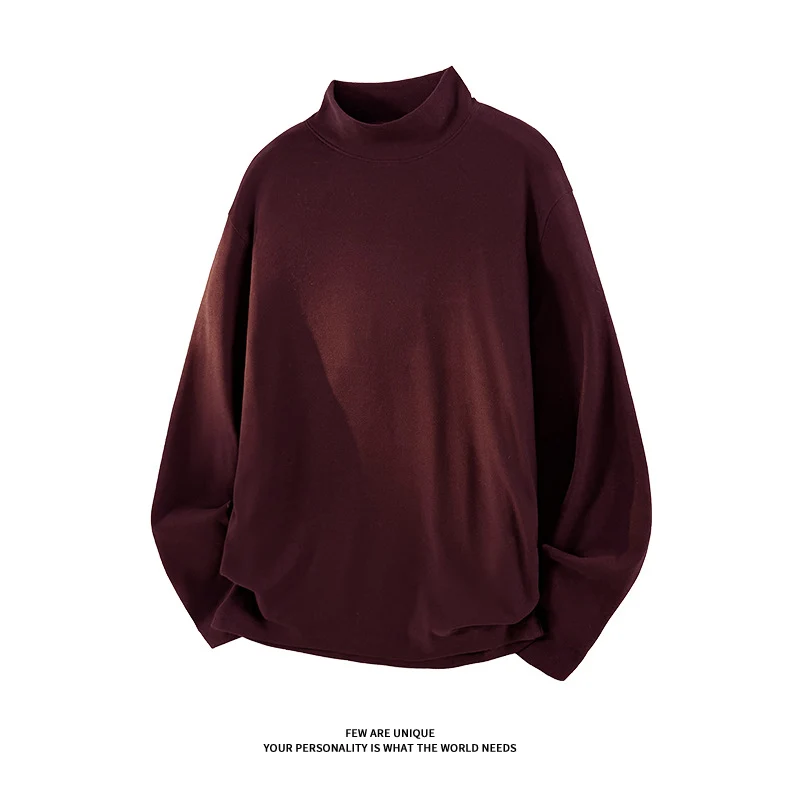 Unisex Oversize-Stehkragen-Sweatshirt mit Raglanärmeln und weichem Baumwollfleece Nord Taschen