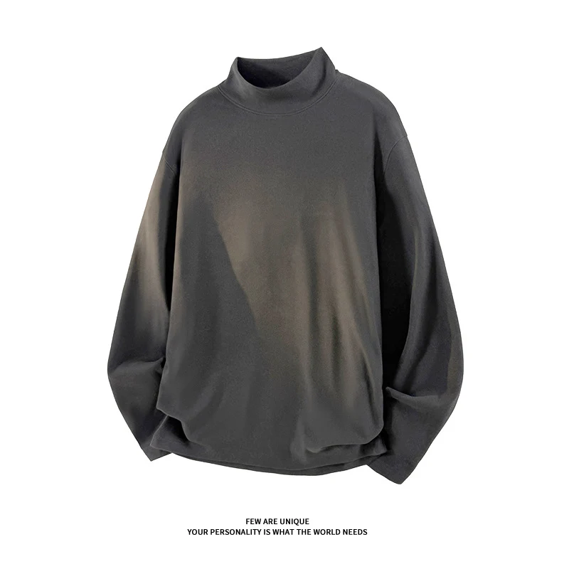 Unisex Oversize-Stehkragen-Sweatshirt mit Raglanärmeln und weichem Baumwollfleece Nord Taschen