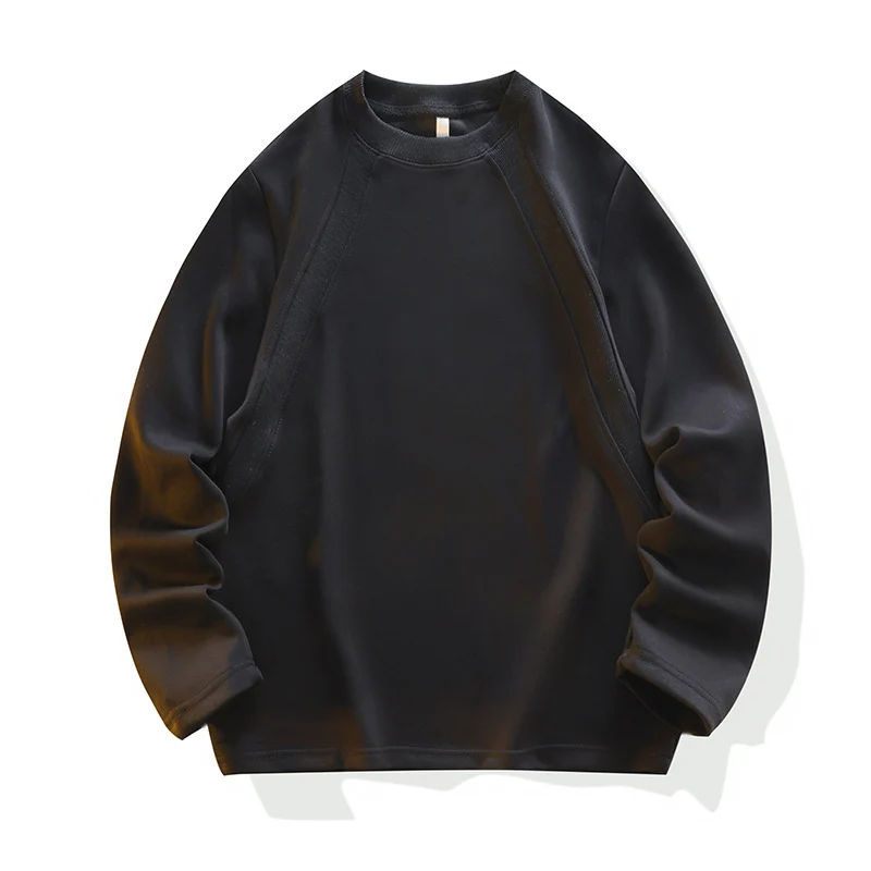 Unisex Oversize Raglan-Sweatshirt aus weichem Baumwollmix mit geripptem Rundhalsausschnitt Nord Taschen