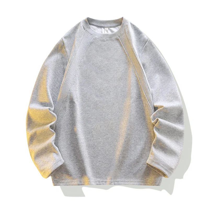 Unisex Oversize Raglan-Sweatshirt aus weichem Baumwollmix mit geripptem Rundhalsausschnitt Nord Taschen