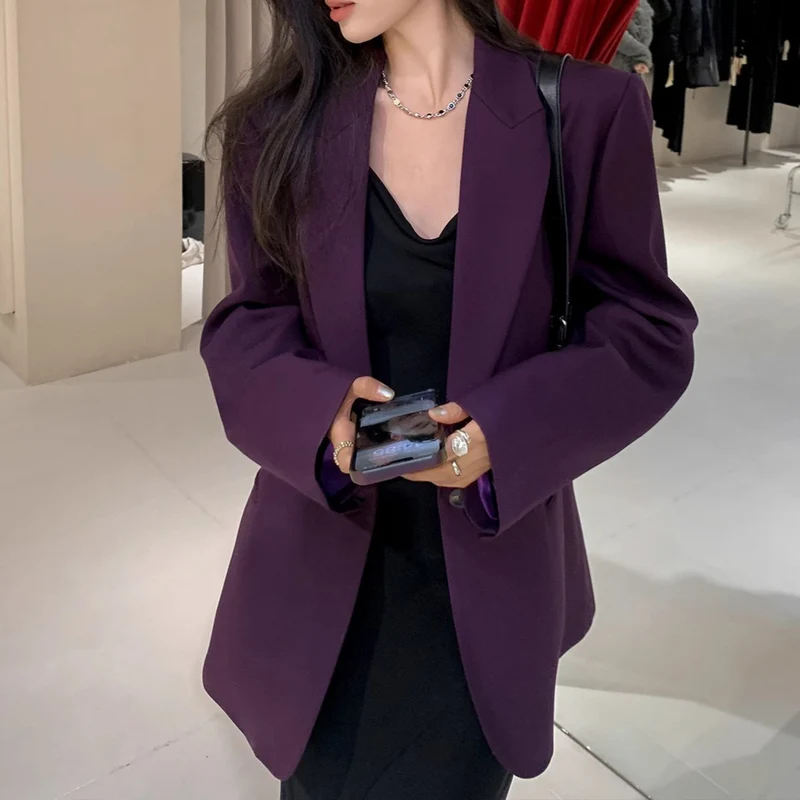 Damen Stilvoller Oversized Blazer Nord Taschen