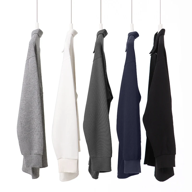 Unisex Oversize-Polo-Sweatshirt mit gerippten Bündchen und Knopfleiste Nord Taschen