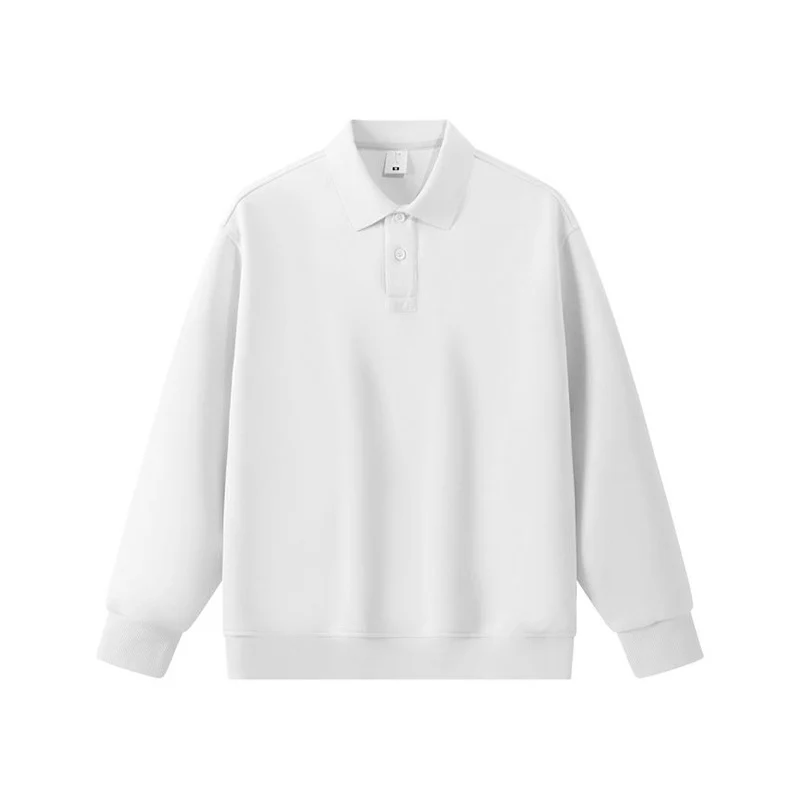 Unisex Oversize-Polo-Sweatshirt mit gerippten Bündchen und Knopfleiste Nord Taschen