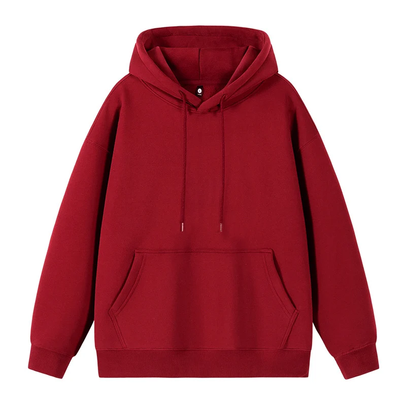Unisex Oversize-Kapuzenpullover mit Kängurutasche und überschnittener Schulter Nord Taschen