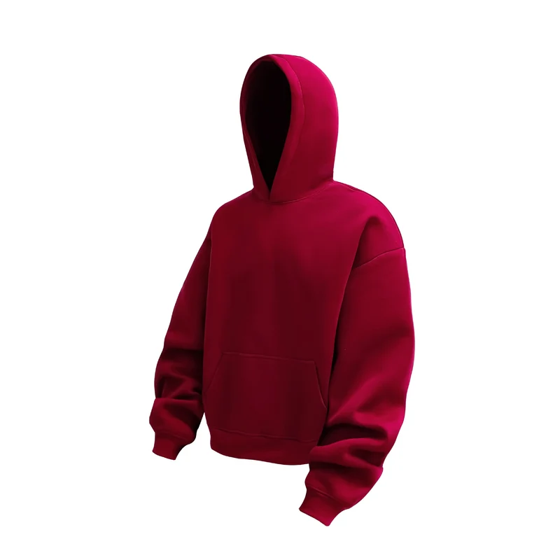 Unisex Oversize-Kapuzenpullover aus schwerer Fleecequalität mit Kängurutasche Nord Taschen
