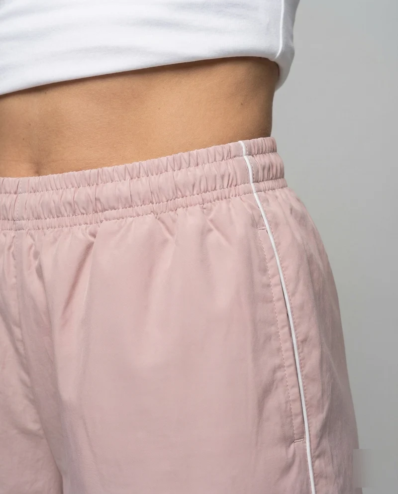 Damen Nylon-Trainingshose Verstellbare Saumkordeln