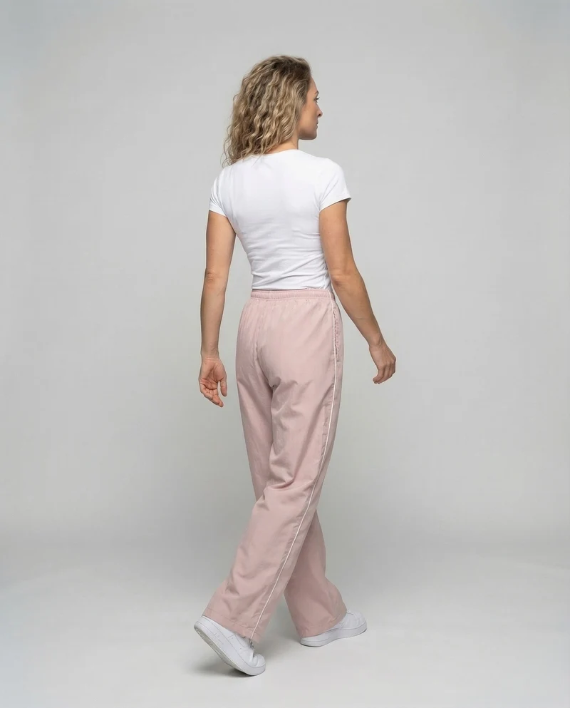 Damen Nylon-Trainingshose Verstellbare Saumkordeln