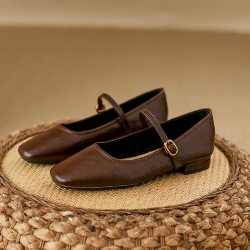 Damen Ballerinas mit modischem Riemchen