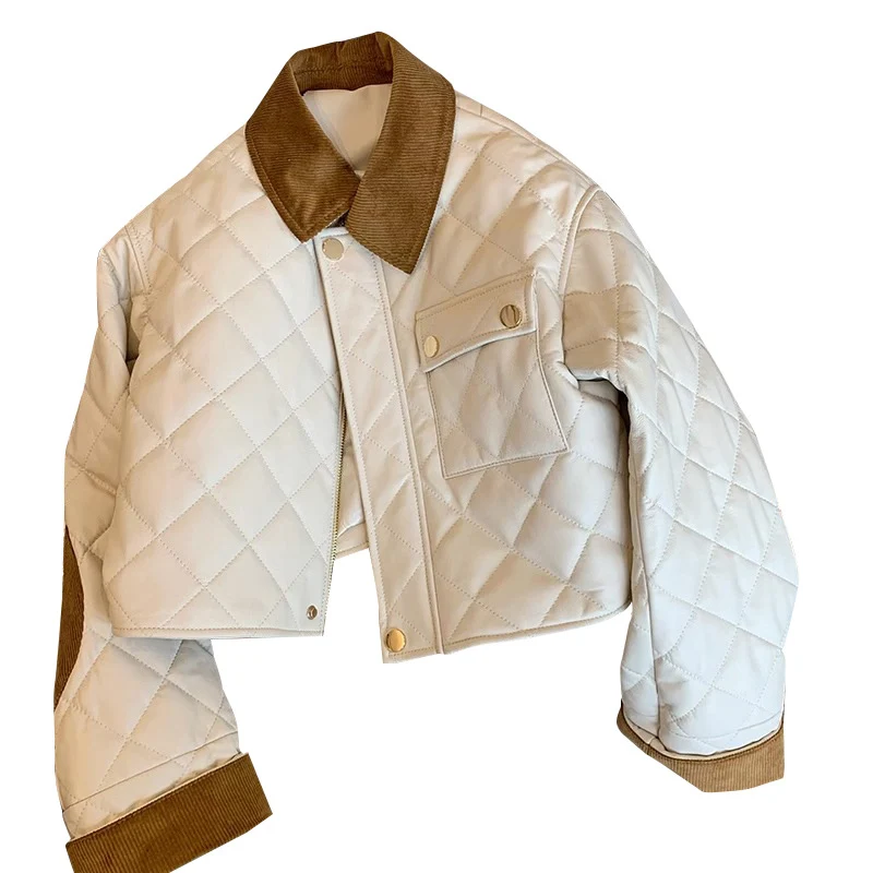 Damen Stilvolle gesteppte Übergangsjacke Nord Taschen