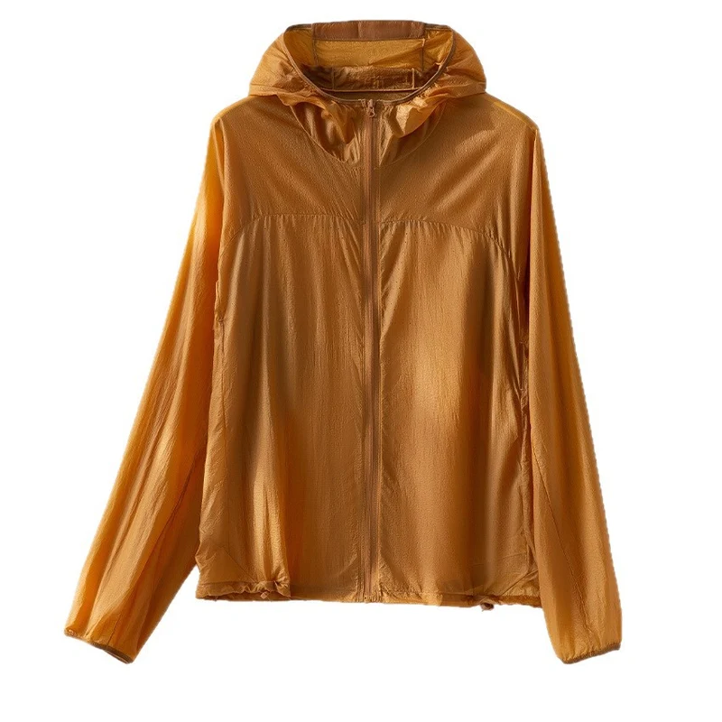 Damen Ultraleichte Packbare Schutzjacke mit Kapuze und verstellbarem Saum Nord Taschen