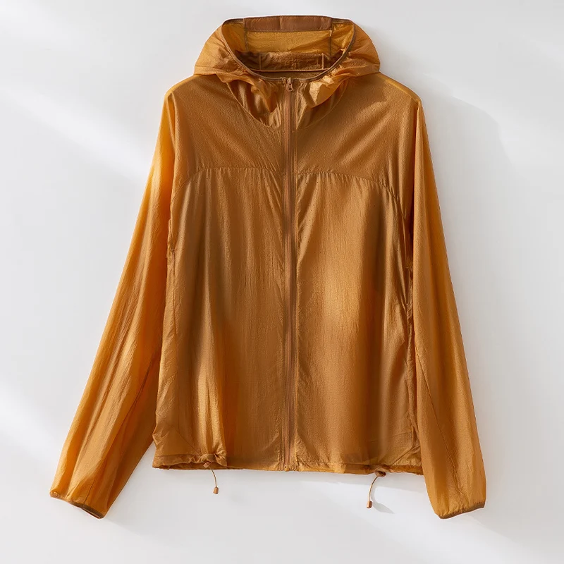 Damen Ultraleichte Packbare Schutzjacke mit Kapuze und verstellbarem Saum Nord Taschen