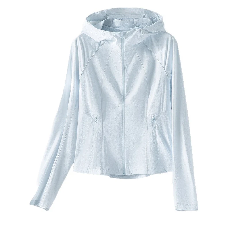 Damen Ultraleichte atmungsaktive Kapuzenjacke mit Raglanärmeln und Reißverschlusstaschen Nord Taschen