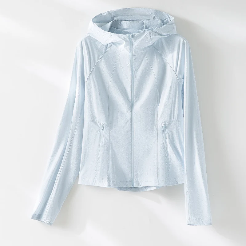 Damen Ultraleichte atmungsaktive Kapuzenjacke mit Raglanärmeln und Reißverschlusstaschen Nord Taschen
