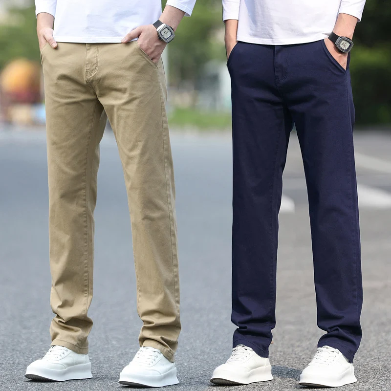 Herren Slim Fit Stretch-Hose mit elastischem Bund und geradem Bein Nord Taschen