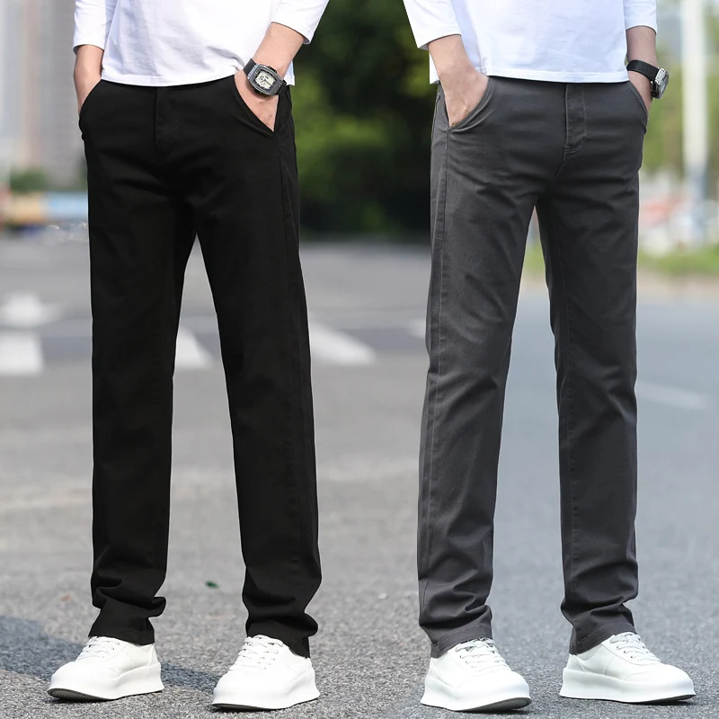 Herren Slim Fit Stretch-Hose mit elastischem Bund und geradem Bein Nord Taschen