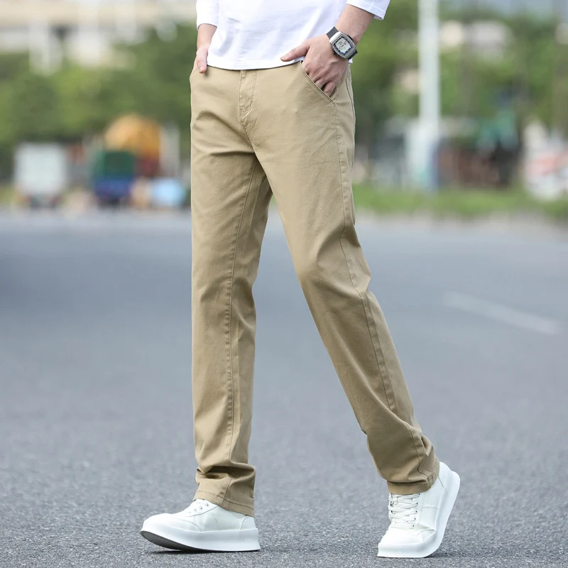 Herren Slim Fit Stretch-Hose mit elastischem Bund und geradem Bein Nord Taschen