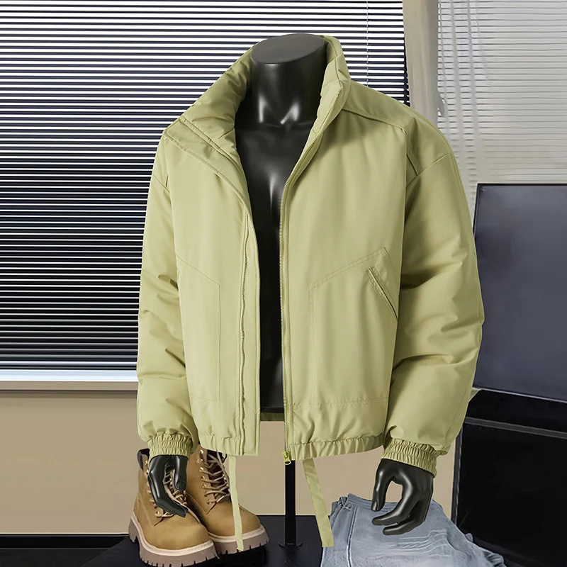 Herren Thermo‑isolierte Kurzblouson‑Jacke mit Stehkragen und Tunnelzugbund Nord Taschen