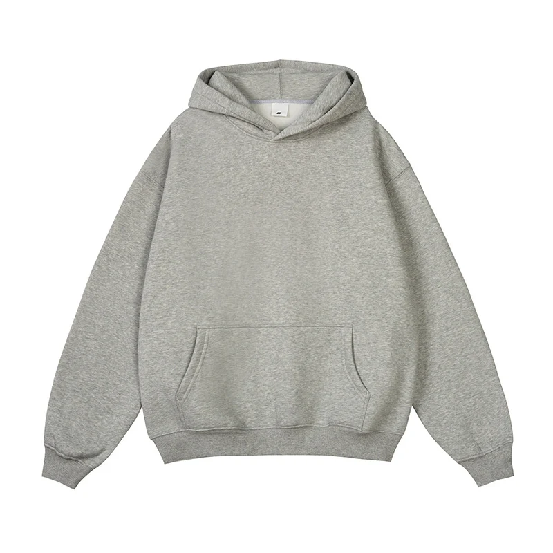Unisex Oversize-Kapuzenpullover aus Baumwollmix mit Kängurutasche und gerippten Bündchen Nord Taschen