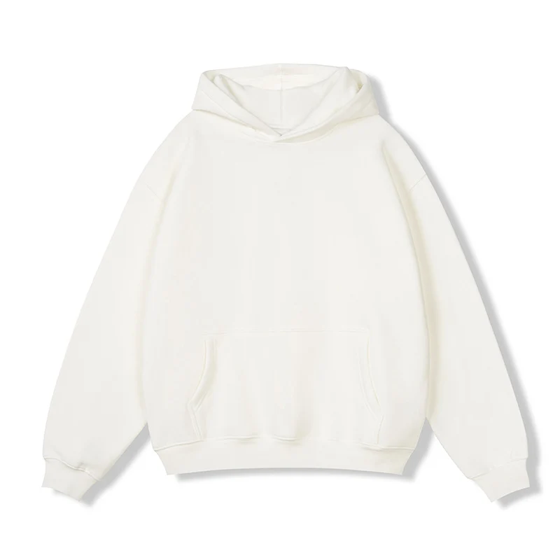 Unisex Oversize-Kapuzenpullover aus Baumwollmix mit Kängurutasche und gerippten Bündchen Nord Taschen