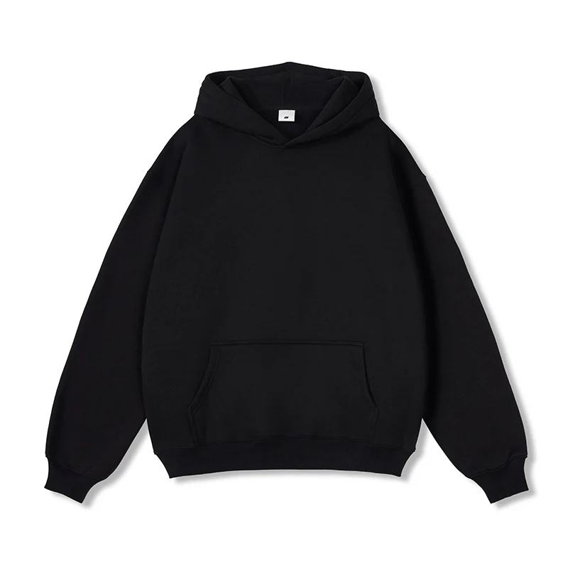 Unisex Oversize-Kapuzenpullover aus Baumwollmix mit Kängurutasche und gerippten Bündchen Nord Taschen