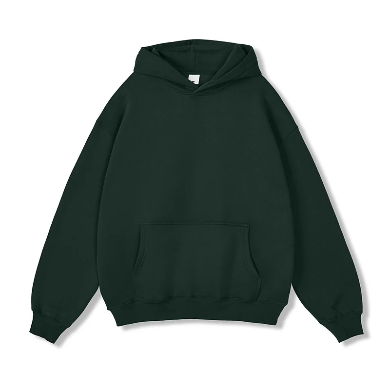Unisex Oversize-Kapuzenpullover aus Baumwollmix mit Kängurutasche und gerippten Bündchen Nord Taschen