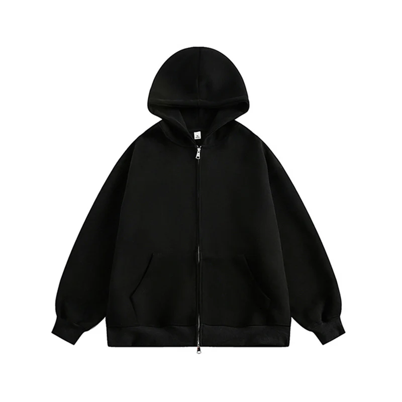 Unisex Oversize-Kapuzenjacke mit durchgehendem Reißverschluss und weichem Fleece-Innenfutter Nord Taschen