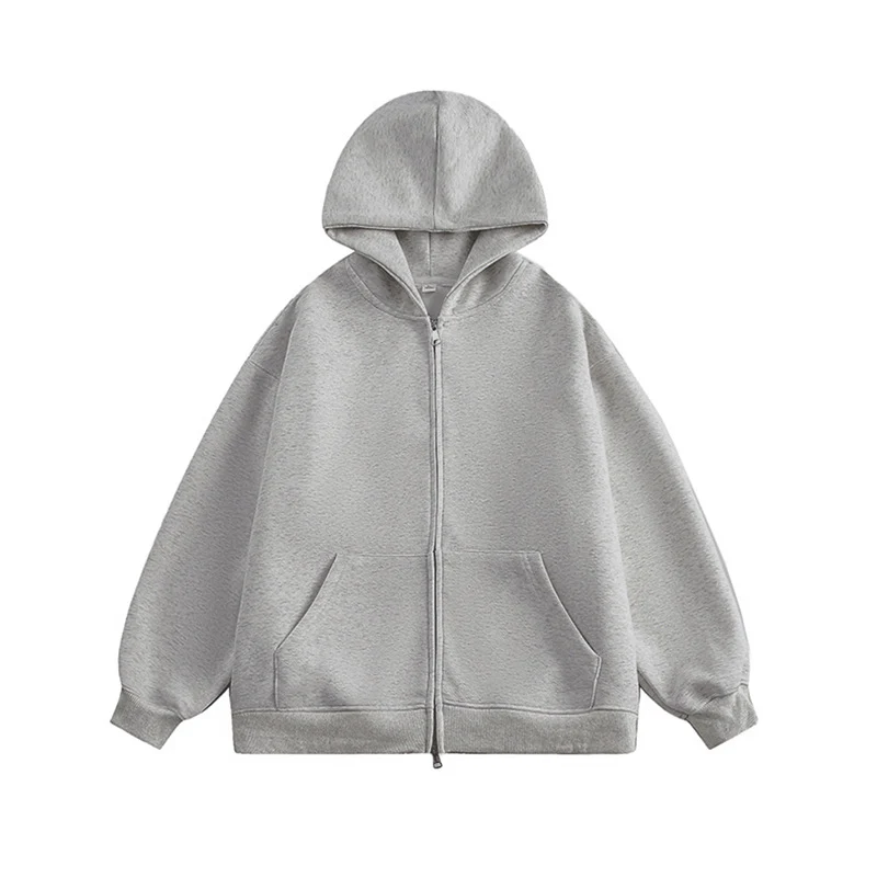 Unisex Oversize-Kapuzenjacke mit durchgehendem Reißverschluss und weichem Fleece-Innenfutter Nord Taschen