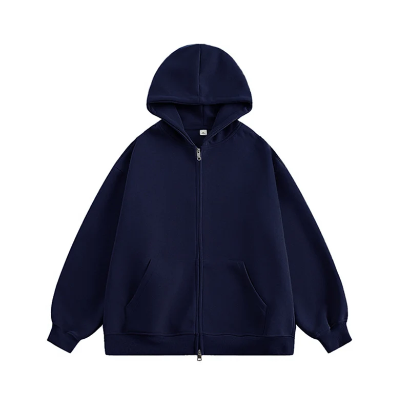 Unisex Oversize-Kapuzenjacke mit durchgehendem Reißverschluss und weichem Fleece-Innenfutter Nord Taschen