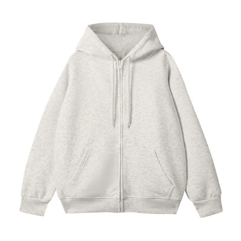 Unisex Oversize-Kapuzenjacke mit durchgehendem Reißverschluss und Kängurutasche Nord Taschen