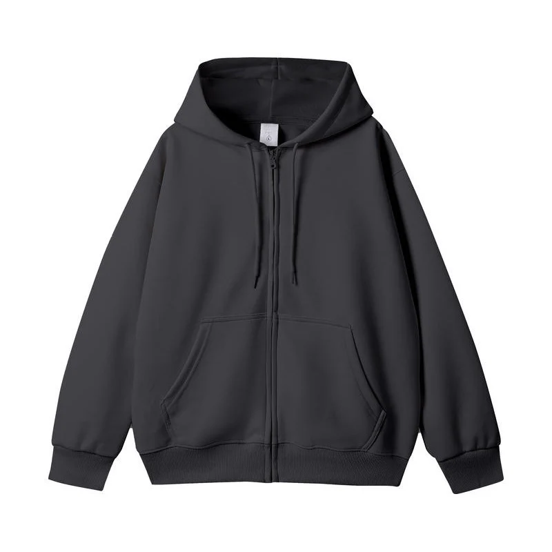 Unisex Oversize-Kapuzenjacke mit durchgehendem Reißverschluss und Kängurutasche Nord Taschen