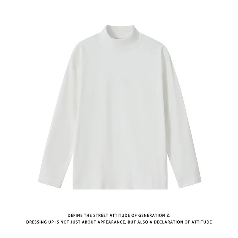 Unisex Minimalistischer Feinstrick-Mockneck-Pullover im Oversize-Relaxed‑Schnitt Nord Taschen