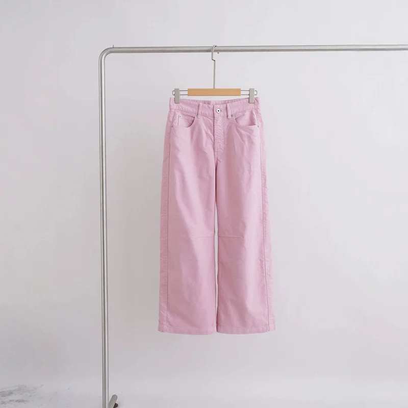 Damen Weite High-Waist Hose Nord Taschen