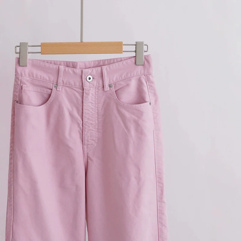 Damen Weite High-Waist Hose Nord Taschen