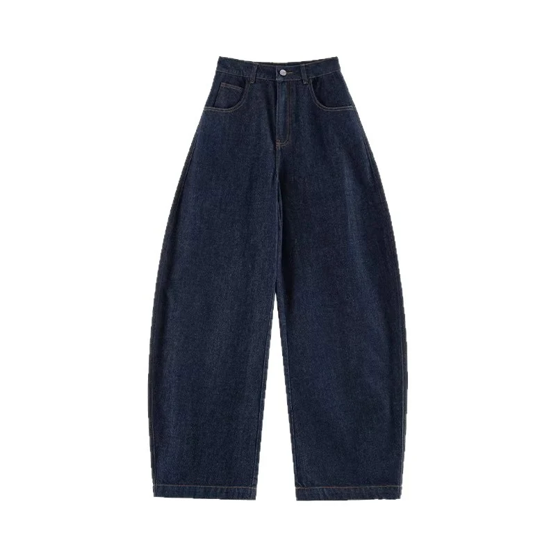 Damen Weit geschnittene Jeanshose Nord Taschen