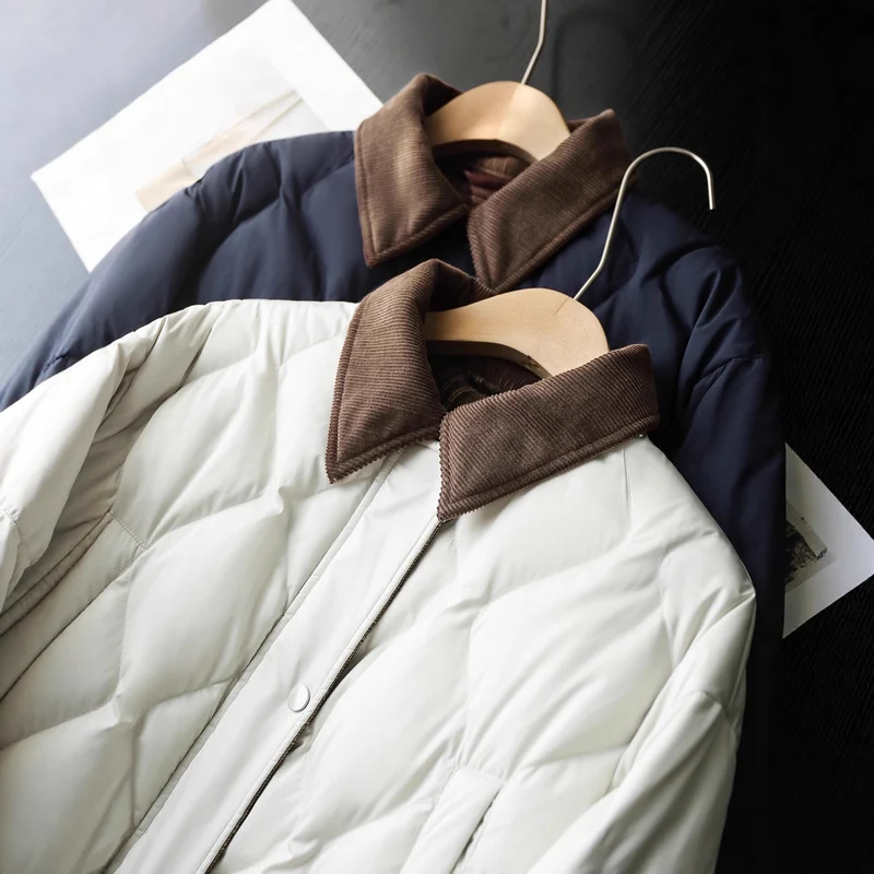 Damen Steppjacke mit karierten Akzenten Nord Taschen
