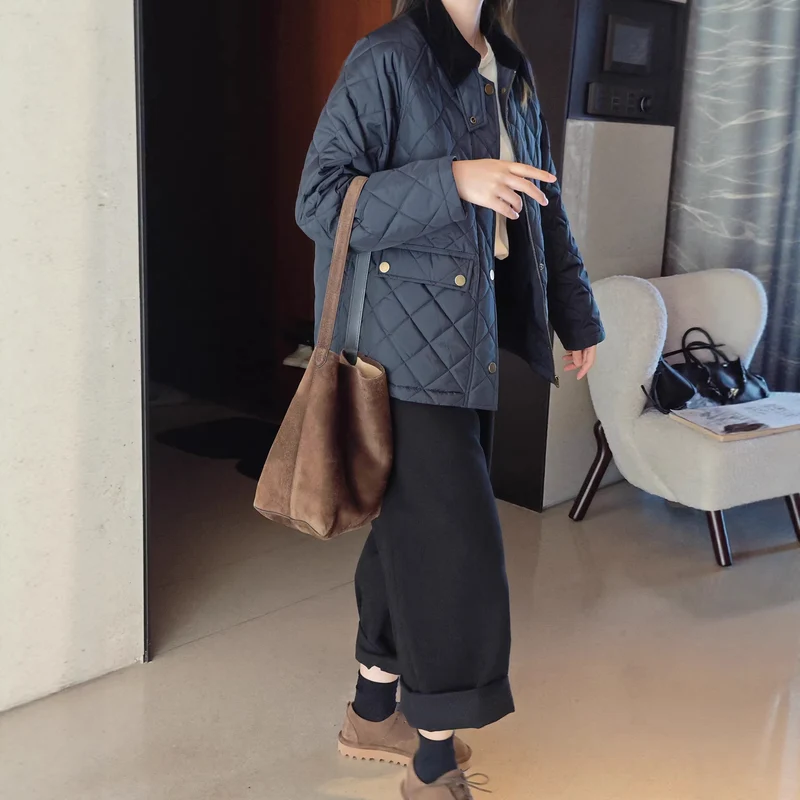 Damen Steppjacke mit hochgeschlossenem Kragen Nord Taschen