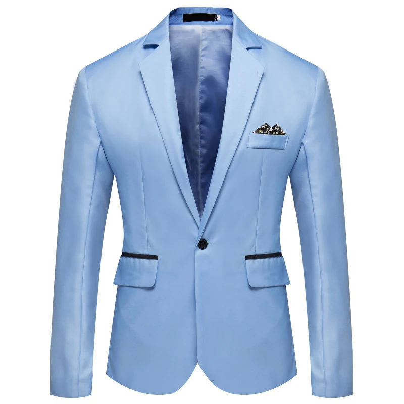 Herren Slim-Fit Smoking-Sakko mit Ein-Knopf‑Verschluss und kontrastierten Pattentaschen Nord Taschen
