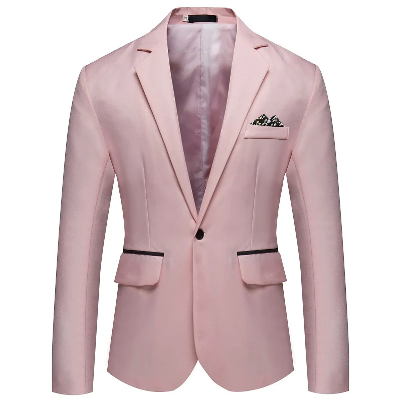Herren Slim-Fit Smoking-Sakko mit Ein-Knopf‑Verschluss und kontrastierten Pattentaschen Nord Taschen