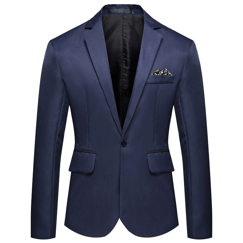 Herren Slim-Fit Smoking-Sakko mit Ein-Knopf‑Verschluss und kontrastierten Pattentaschen Nord Taschen