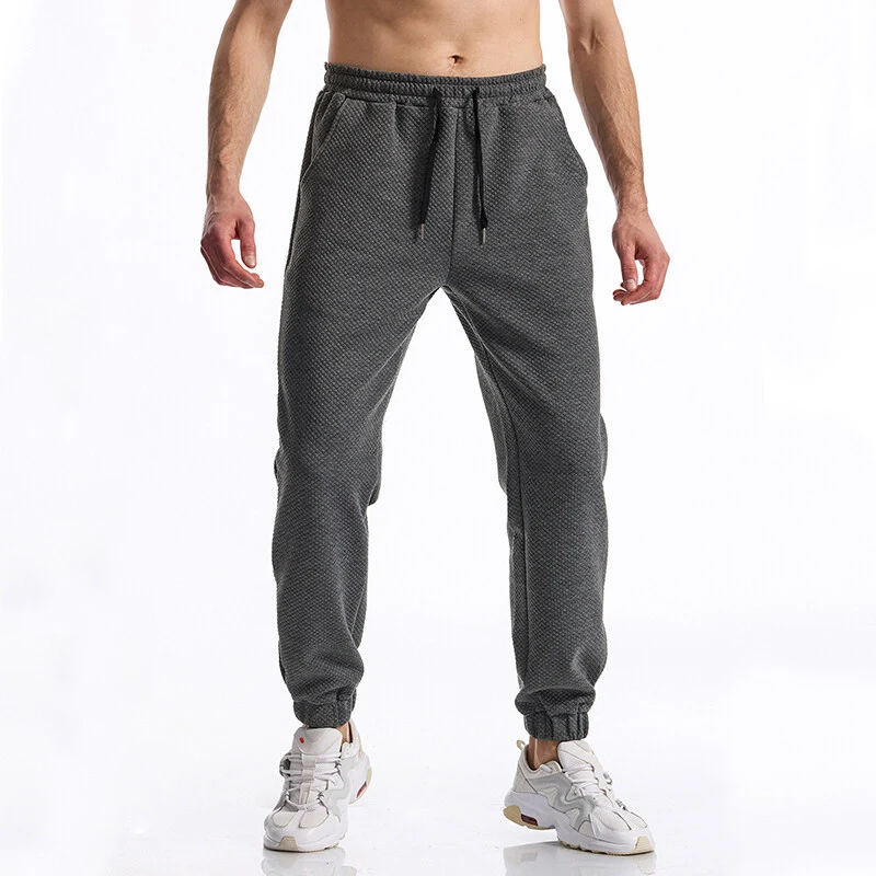 Herren Texturierte Jogginghose mit elastischem Bund, Tunnelzug und gebündeltem Beinabschluss Nord Taschen
