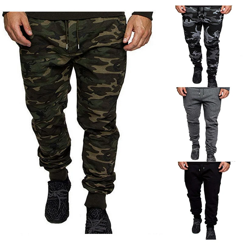 Herren Tapered Sweatpants aus Baumwollmix mit elastischem Bund, Tunnelzug und gerippten Bündchen Nord Taschen