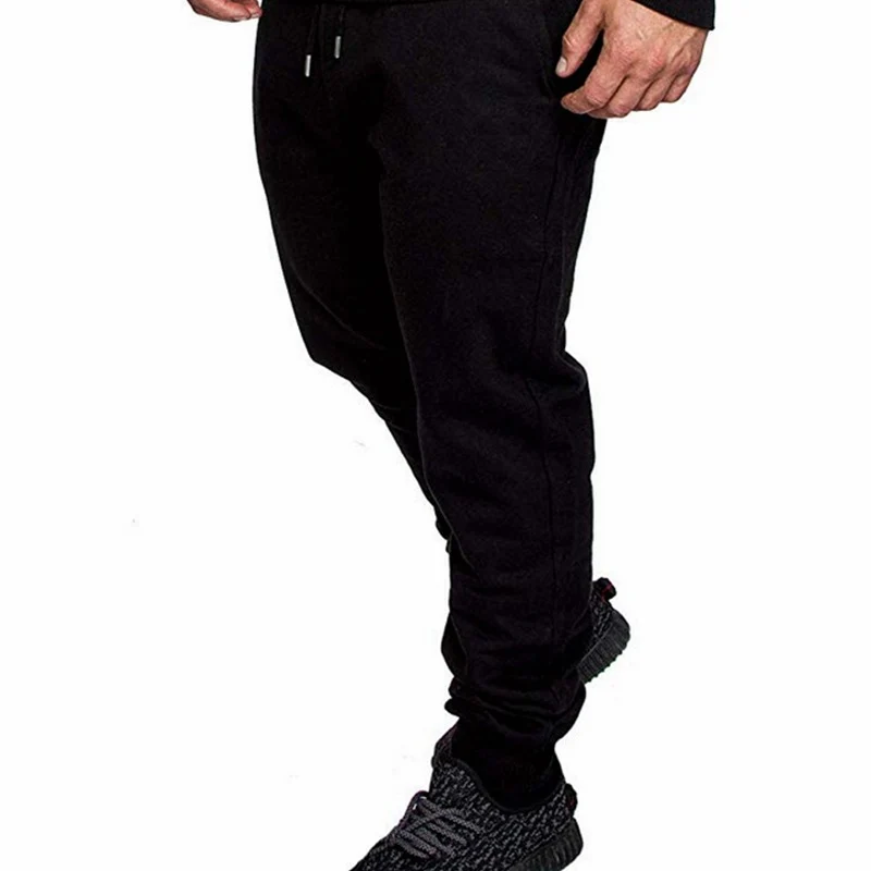 Herren Tapered Sweatpants aus Baumwollmix mit elastischem Bund, Tunnelzug und gerippten Bündchen Nord Taschen