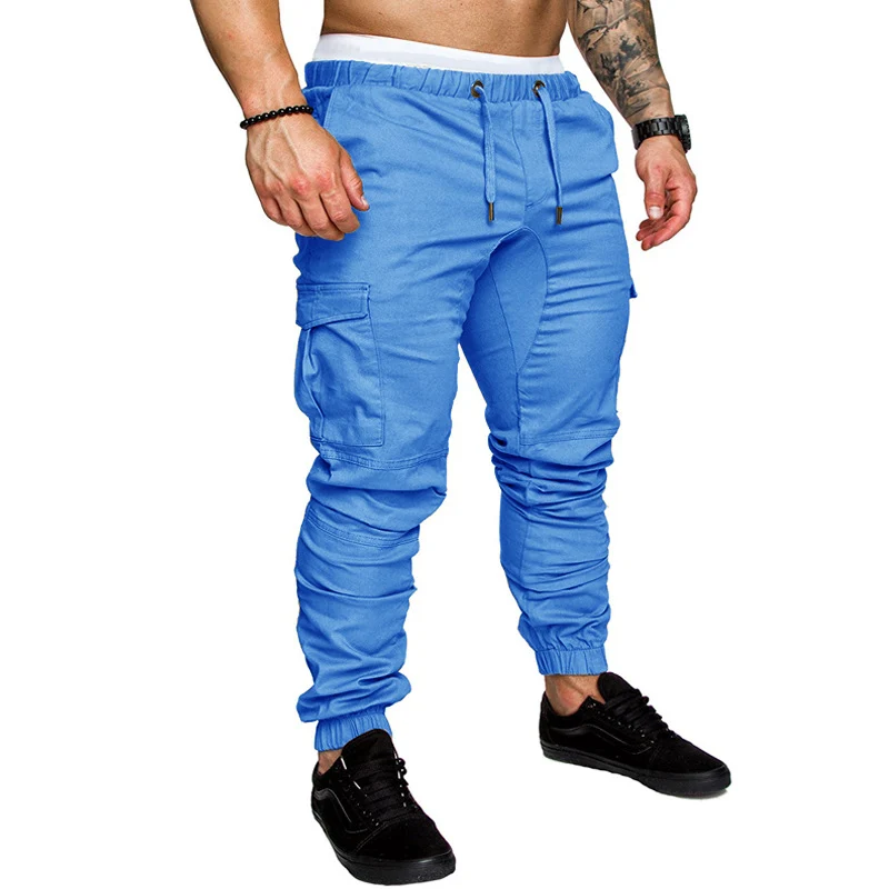 Herren Tapered Cargo-Jogger mit elastischem Bund, Kordelzug und Beuteltaschen Nord Taschen