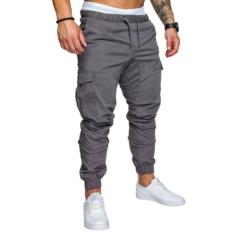 Herren Tapered Cargo-Jogger mit elastischem Bund, Kordelzug und Beuteltaschen Nord Taschen