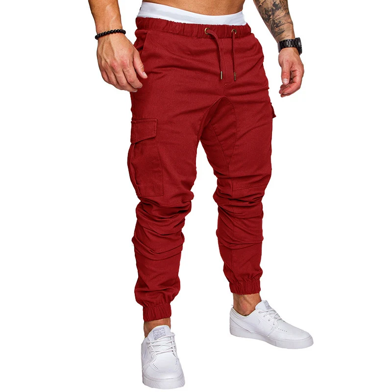 Herren Tapered Cargo-Jogger mit elastischem Bund, Kordelzug und Beuteltaschen Nord Taschen