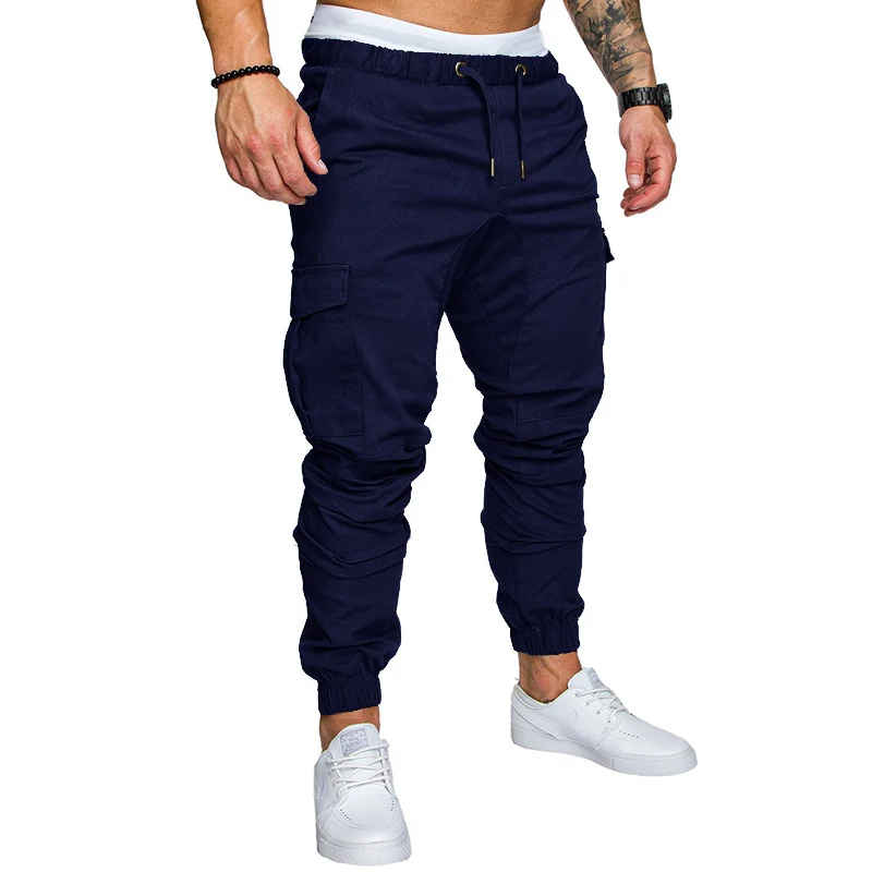 Herren Tapered Cargo-Jogger mit elastischem Bund, Kordelzug und Beuteltaschen Nord Taschen