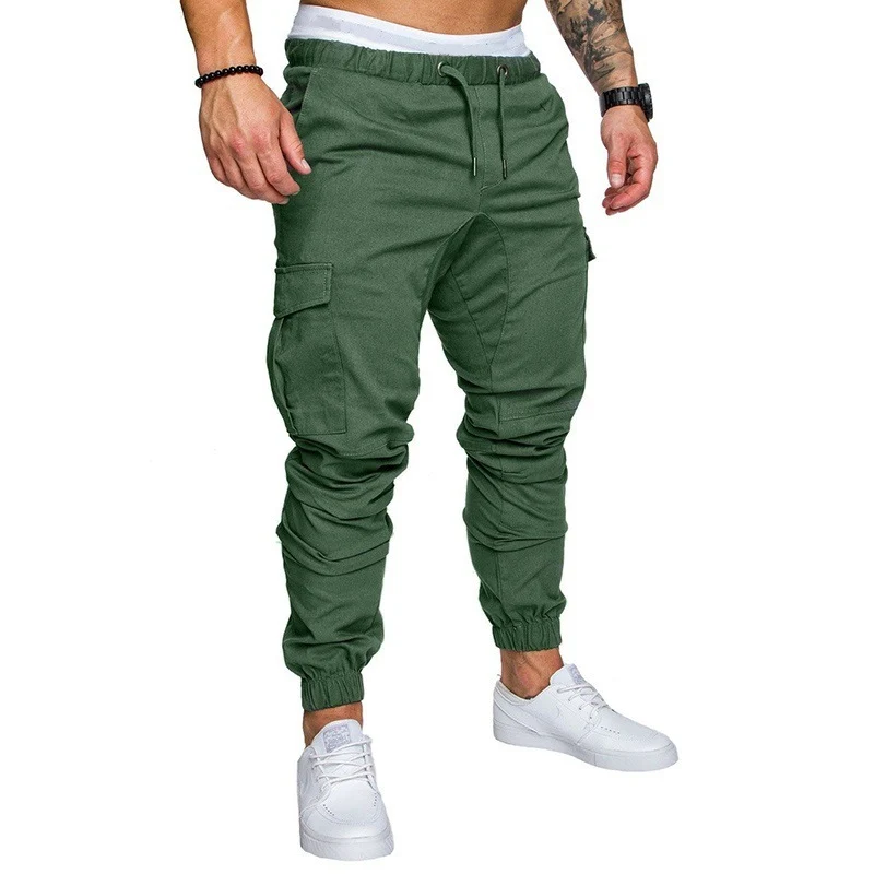 Herren Tapered Cargo-Jogger mit elastischem Bund, Kordelzug und Beuteltaschen Nord Taschen