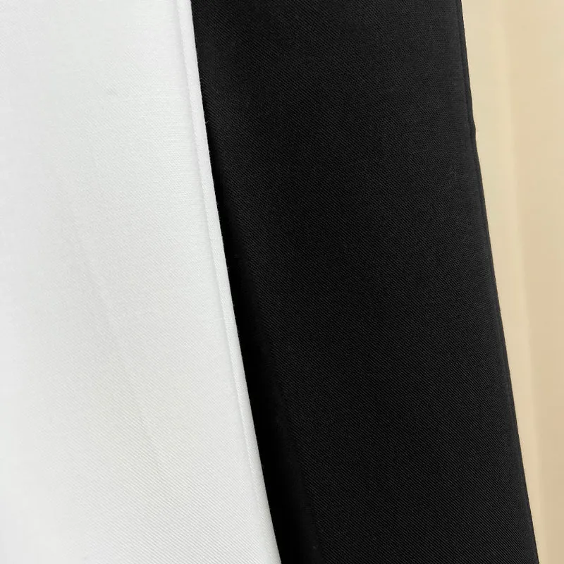 Damen Elegante gerade geschnittene Anzughose mit Bügelfalte und Eingrifftaschen Nord Taschen
