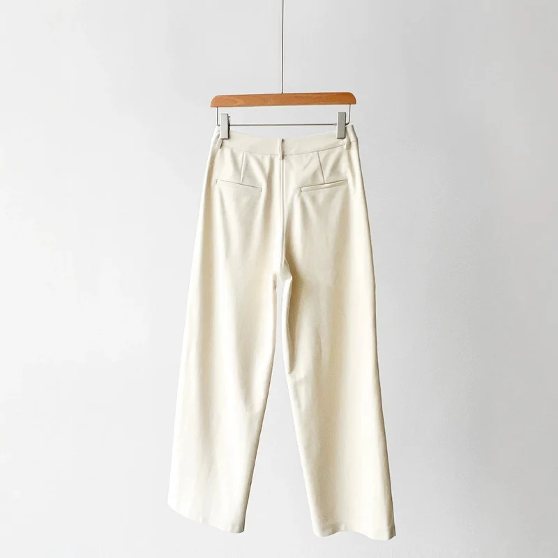 Damen Weit geschnittene elegante Trousers Nord Taschen